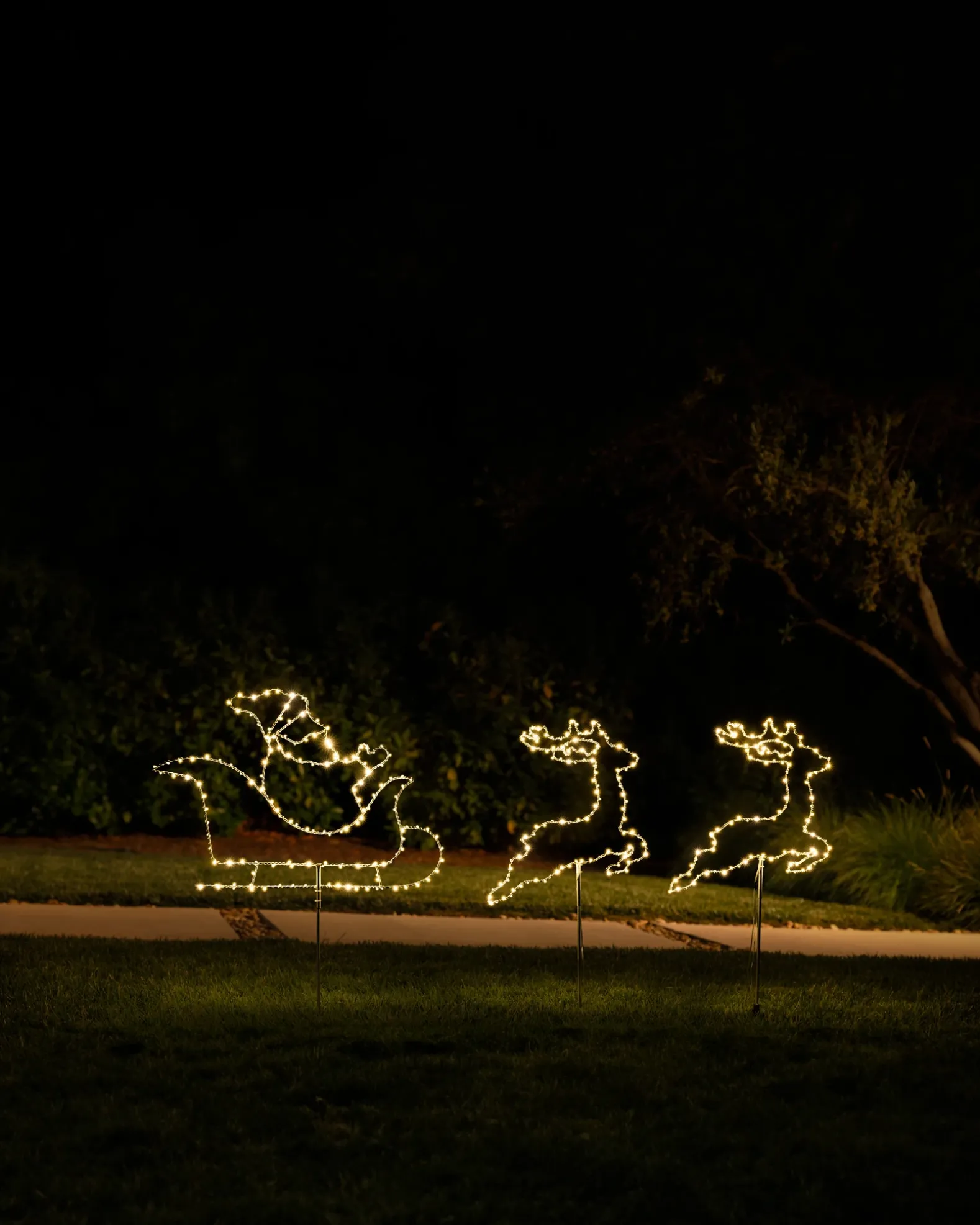Outdoor North Pole Express Pathway Light Sets