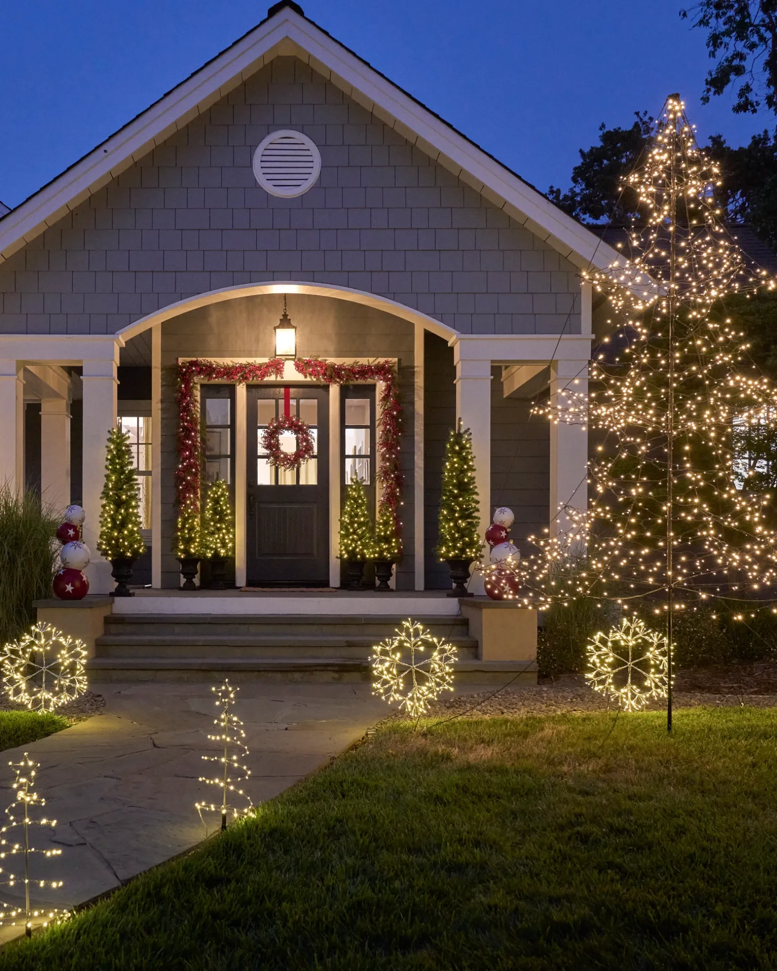 Outdoor Snowflake Pathway Lights